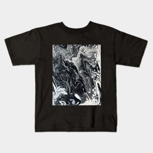 Black and White Abstract Print Kids T-Shirt